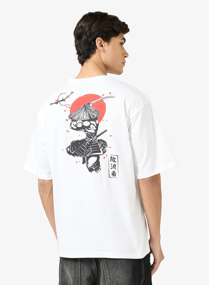 Seventy Five Graphic Print Oversized T-Shirt